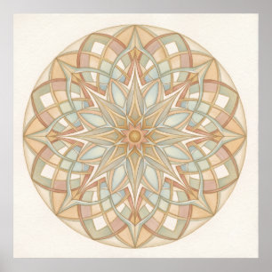 Heilige Mandala Innerlijke Harmonie Spirituele Wan Poster