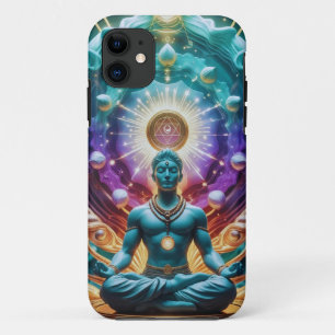 Heilige Mandala Spirituele kunst iPhone 11 Hoesje