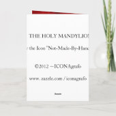 HEILIGE MANDYLION - de kaart van het Pictogram (Achterkant)