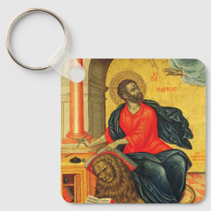 Heilige Marcus de Evangelist orthodoxe icoon Sleutelhanger