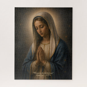 Heilige Maria Elegante Katholieke Christelijke Cad Legpuzzel