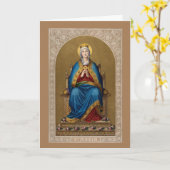 Heilige Maria, gezegende Maagd Religieuzen Kaart (Gele Bloem)