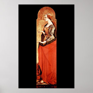 HEILIGE MARIA MAGDALENA 2 Goud,Rood Poster