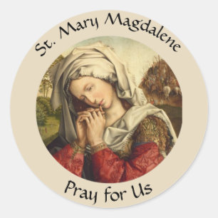 Heilige Maria Magdalena Feest Dag 22 juli Ronde Sticker