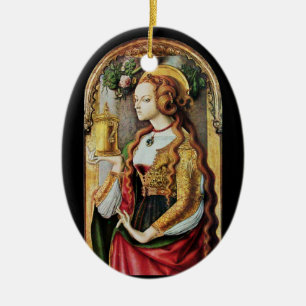 HEILIGE MARIA MAGDALENA , Perkament Keramisch Ornament
