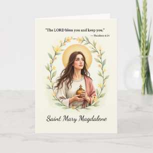 Heilige Maria Magdalena, vrede en zegen van God Kaart
