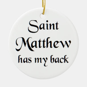 heilige mattheus keramisch ornament