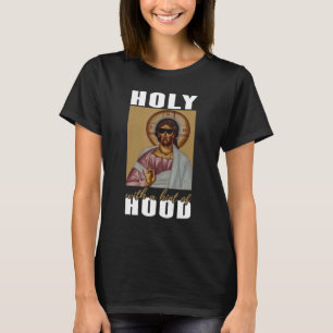 Heilige met een hint die Jezus Christus bidt met u T-shirt