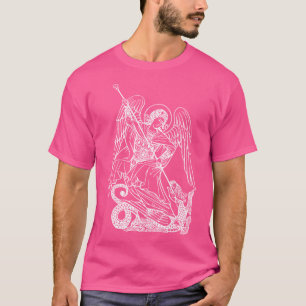 Heilige Michaël Aartsengel en de draak T-shirt