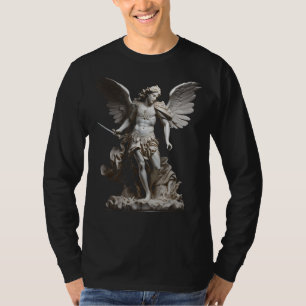 Heilige Michaël de Aartsengel Engelachtige Beeldho T-shirt