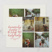 Heilige Moderne Religieuze Kerstmis Fotokaart Kaart (Voorkant / Achterkant)