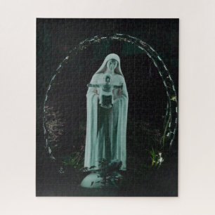 Heilige Moeder Mary en Baby Jesus Christelijk Legpuzzel