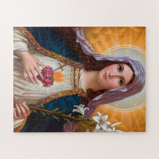 Heilige Moeder Mary Immaculate hart, St Mary, kath Legpuzzel