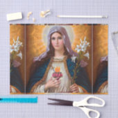 Heilige Moeder Mary Immaculate hart, St Mary, kath Tissuepapier (Craft)