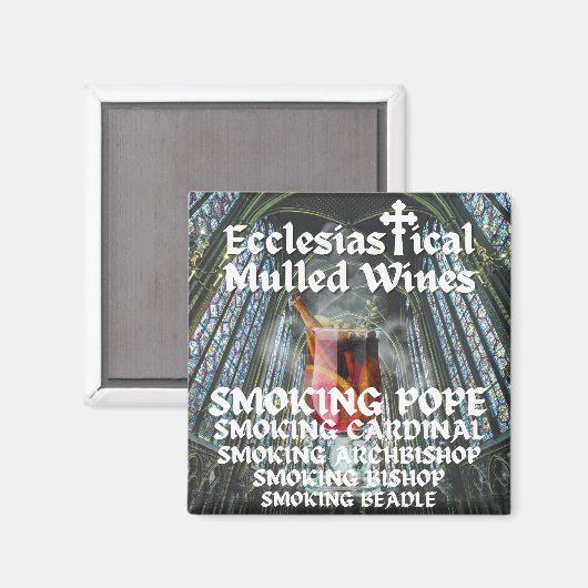 Heilige Moly, kerkelijke glühwein Magneet (Voorkant / Achterkant)