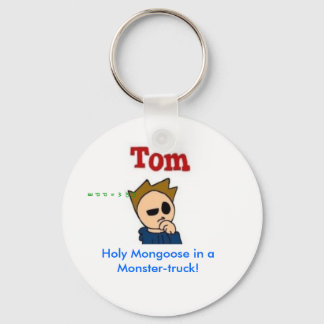 Heilige Mongoose in een Monster-truck. Sleutelhanger