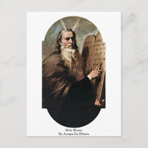 Heilige Mozes door Jusepe de Ribera Briefkaart