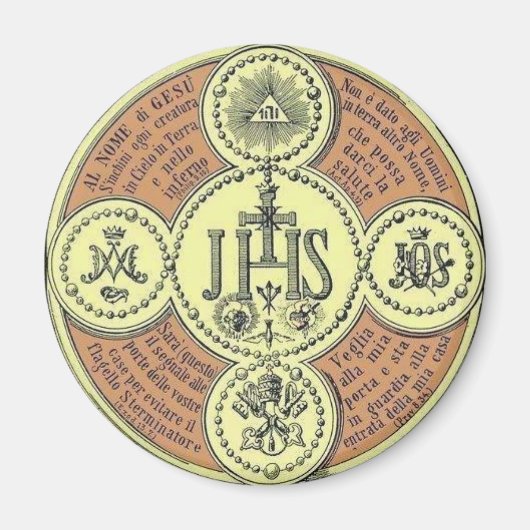 Heilige naam Emblem Magneet (Voorkant)