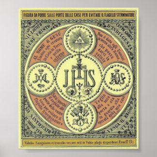 Heilige naam Emblem Poster