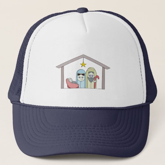 Heilige Nativiteit Trucker Pet (Voorkant)