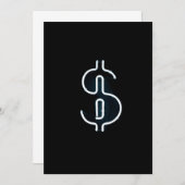 Heilige neondollar bedankkaart (Voorkant / Achterkant)