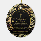 Heilige Nieuw Gewijde Pastor Bijbel Verse Custom Keramisch Ornament (Links)