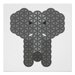 Heilige olifant - Olifant van het leven. Perfect Poster