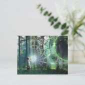 Heilige OverLaughSmile Briefkaart (Staand voorkant)