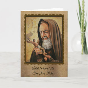 Heilige Padre Pio Katholieke religieuze priester Kaart