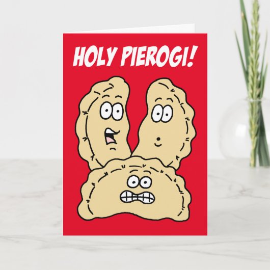 Heilige Pierogi Je bent 75! 75e verjaardag Kaart (Voorkant)