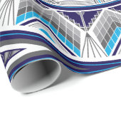 Heilige plaatsen (blauw) cadeaupapier (Rol Hoek)