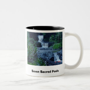 Heilige pools, zeven heilige pools, zeven heilige tweekleurige koffiemok