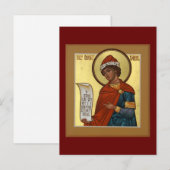 Heilige Profeet Daniel Icon Prayer Kaart (Voorkant / Achterkant)