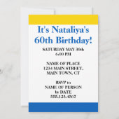 Heilige Pyrofie! Iemand die 60 wordt Oekraïne Uitn Kaart (Achterkant)