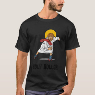 Heilige Roller Jesus Roller Schaatsen Schaatsen T-shirt