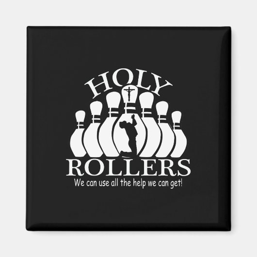 Heilige Rollers die Bowling-team afstemmen Magneet (Voorkant)