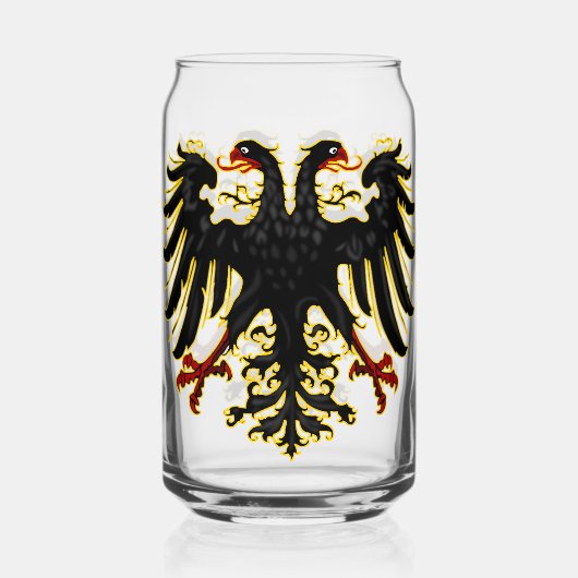 Heilige Roomse Rijk Embleem Drinkware Set Blikvorm Glas (Voorkant)