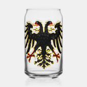 Heilige Roomse Rijk Embleem Drinkware Set Blikvorm Glas (Achterkant)