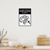 Heilige Rosary Beads Katholieke Kruis Poster (Keuken)