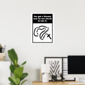 Heilige Rosary Beads Katholieke Kruis Poster (Thuiskantoor)