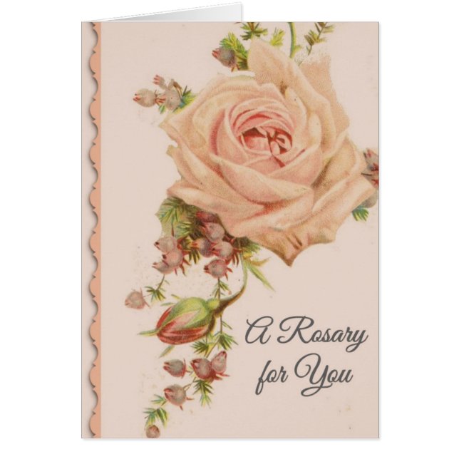 Heilige Rosary met Roos Prayer (Voorkant)