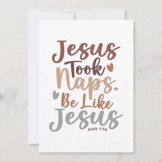 Heilige Rust - Mark 4:38 Christelijk ontwerp Bedankkaart (Voorkant)