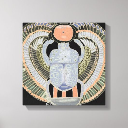 Heilige Scarab Beetle Canvas Afdruk (Voorkant)