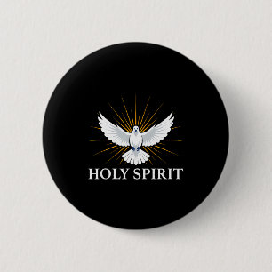 Heilige Schrift Duif Spiritueel Symbool Christelij Ronde Button 5,7 Cm