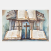 Heilige Schrift & Kruis Inpakpapier Vel (Voorkant 2)