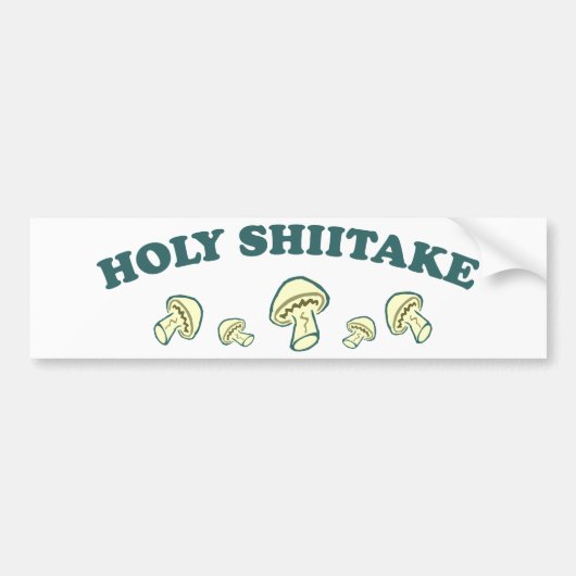Heilige Shiitake Bumpersticker (Voorkant)
