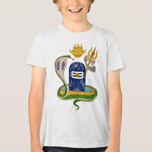 Heilige Shivlingam – Goddelijke Mahadev Spirituele Tri-Blend Shirt