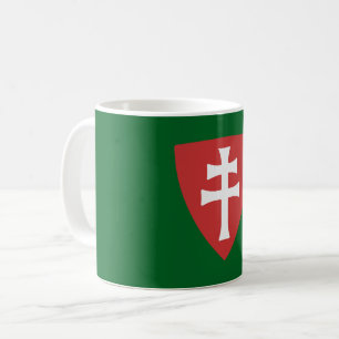 Heilige Stefanus Hongaars Kruis Symbool Hongarije Koffiemok