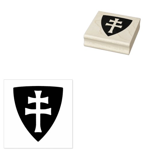 Heilige Stefanus Hongaars Kruis Symbool Hongarije Rubberstempel (Gestempeld)