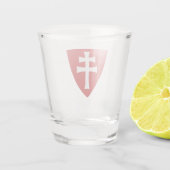 Heilige Stefanus Hongaars Kruis Symbool Hongarije Shot Glas (Achterkant)